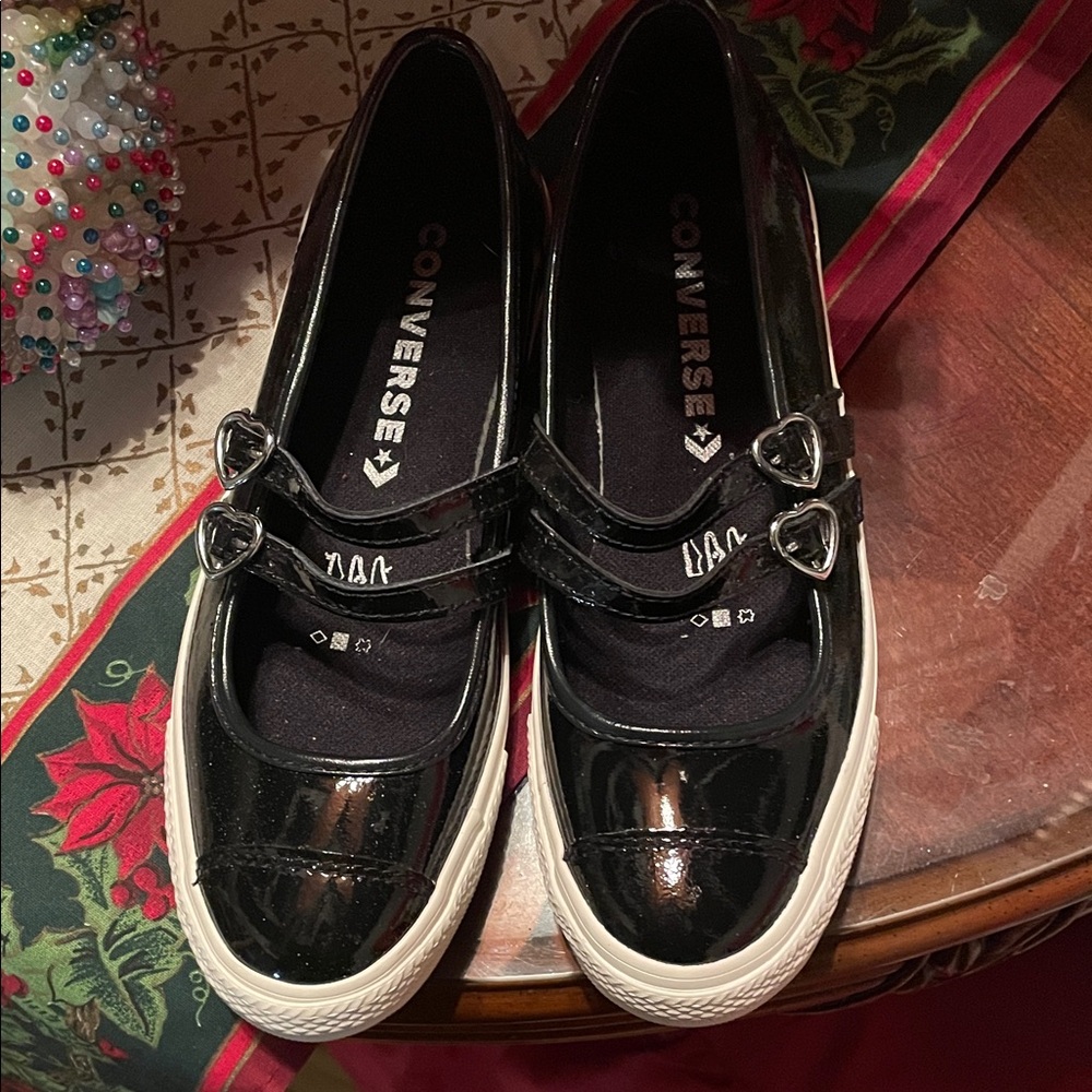 Converse Women's Black Patent Sneakers